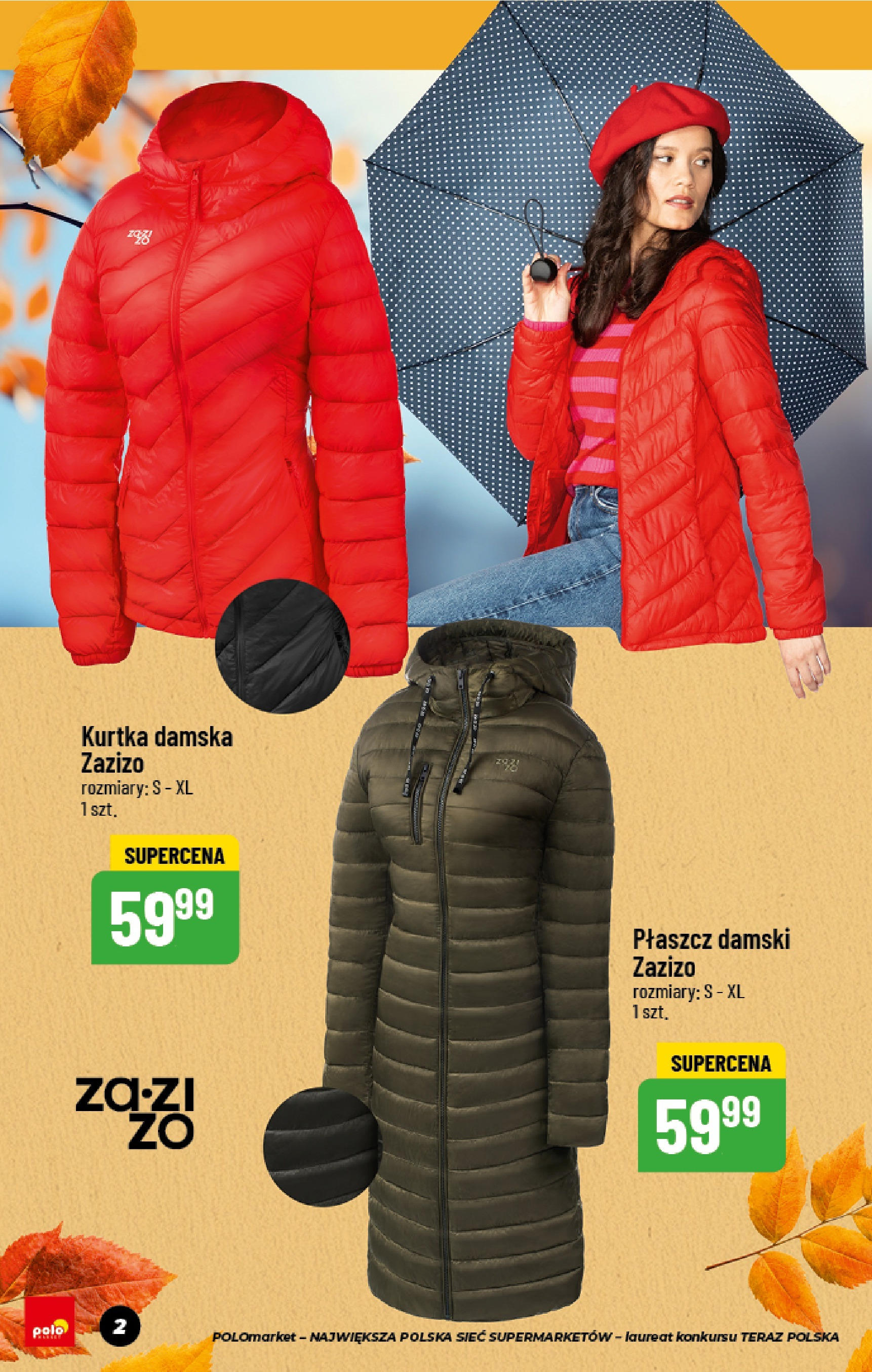 POLOmarket gazetka od jutra (11.09.2025) - Nowa PDF | Strona: 2 | Produkty: Kurtka, Płaszcz
