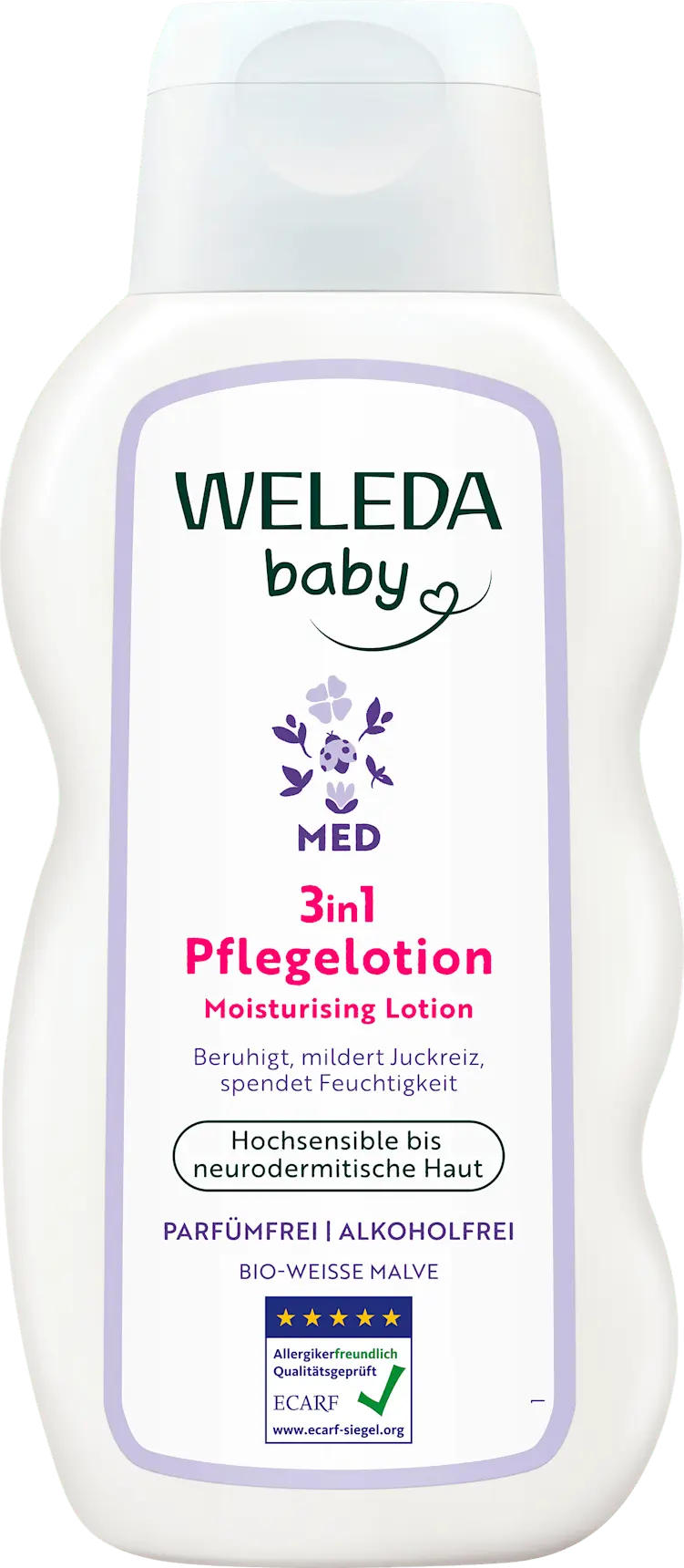 WELEDA baby Baby Pflegelotion Med 3in1 Malve