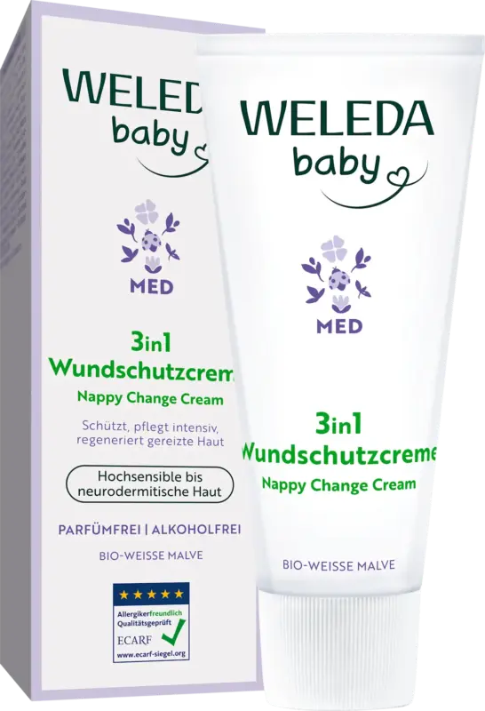 WELEDA baby Baby Wundschutzcreme Med 3in1 Malve