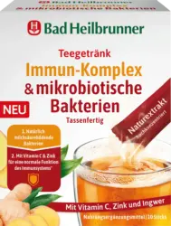 Bad Heilbrunner Teegetränk, Immun-Komplex & mikrobiotische Bakterien (10 Sticks)