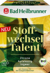 Bad Heilbrunner Kräutertee, Stoffwechsel Talent (15 Beutel)