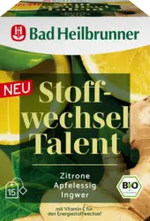 Bad Heilbrunner Kräutertee, Stoffwechsel Talent (15 Beutel)