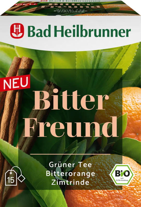 Bad Heilbrunner Kräutertee, Bitter Freund (15 Beutel)