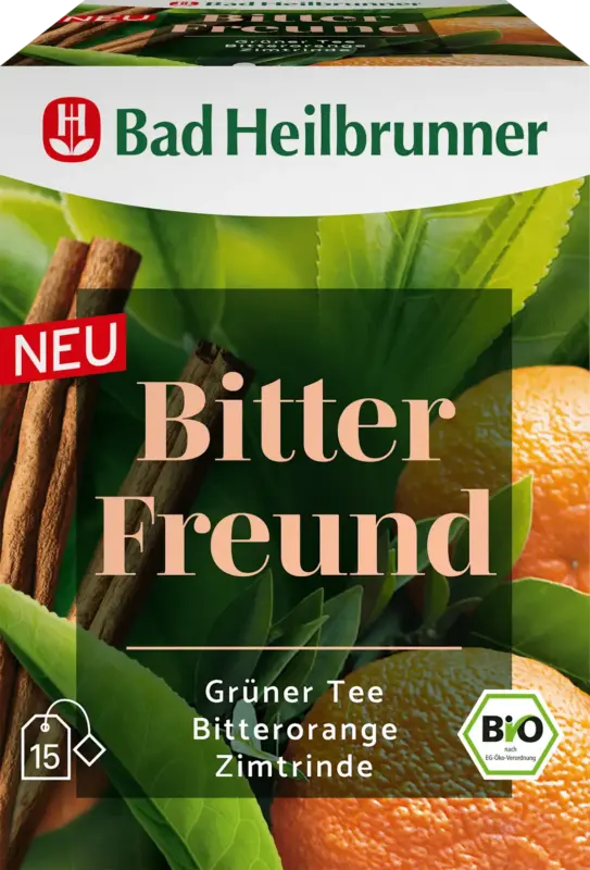 Bad Heilbrunner Kräutertee, Bitter Freund (15 Beutel)