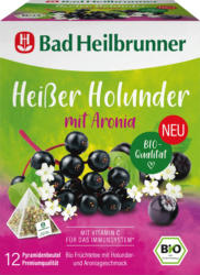 Bad Heilbrunner Früchtetee, Heißer Holunder mit Aronia (12 Beutel)