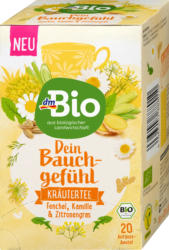 dmBio Kräutertee "Dein Bauchgefühl" mit Fenchel, Kamille & Zitronengras (20 Beutel)