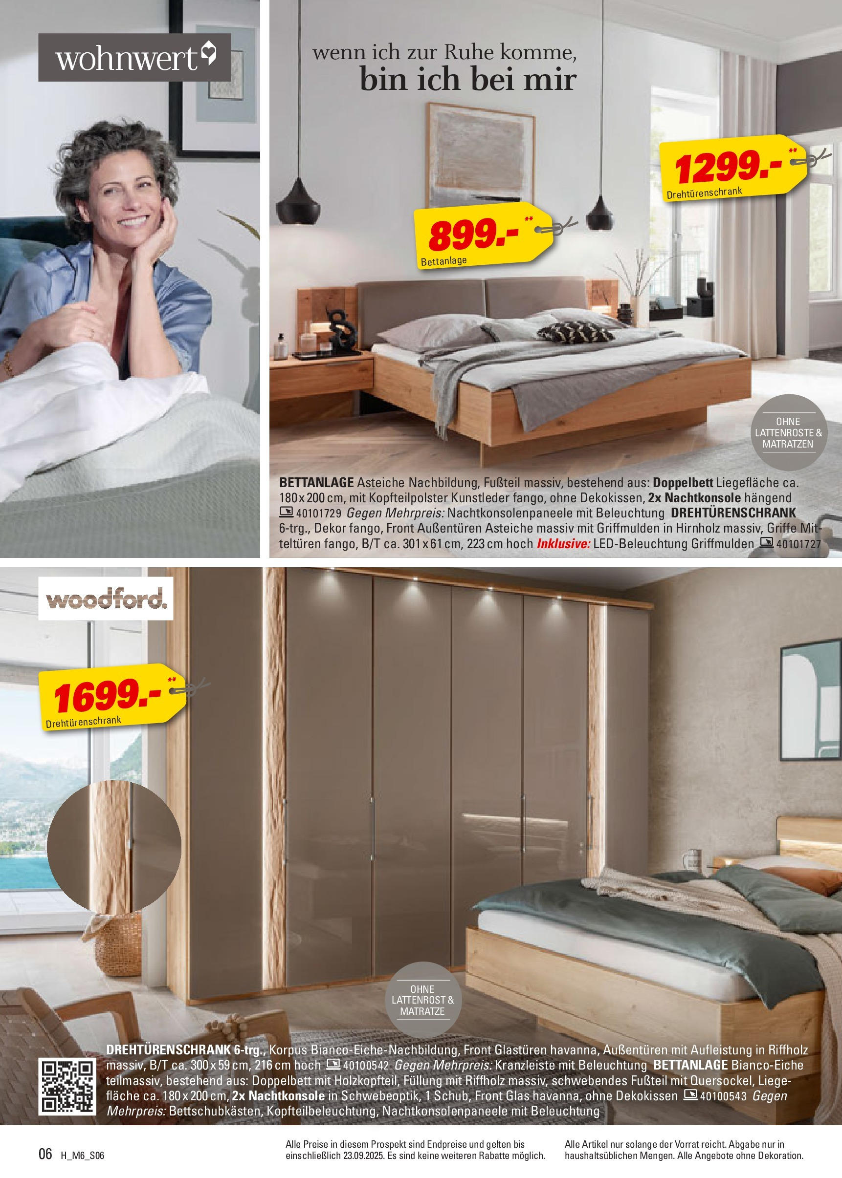 Höffner - Höffner: Möbelangebote (ab 09.09.2025) zum Blättern | Seite: 6 | Produkte: Matratze, Lattenrost, Doppelbett, Liege