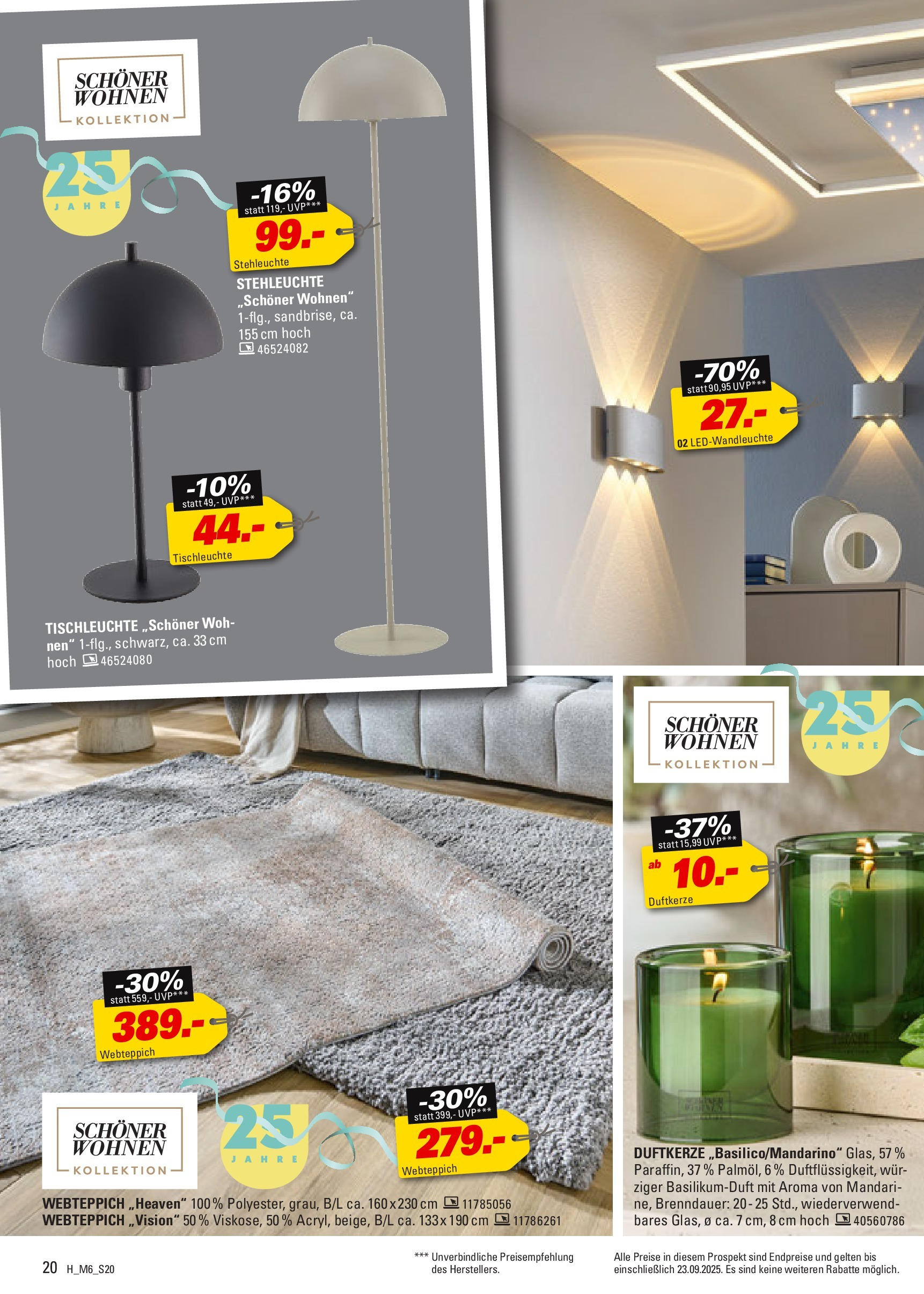 Höffner - Höffner: Möbelangebote (ab 09.09.2025) zum Blättern | Seite: 20