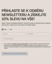 10 % slevu na vše!