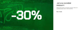 -30 % na zlevněné produkty