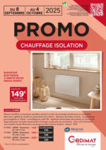 Gedimat PROMO Chauffage Isolation - au 04.10.2025