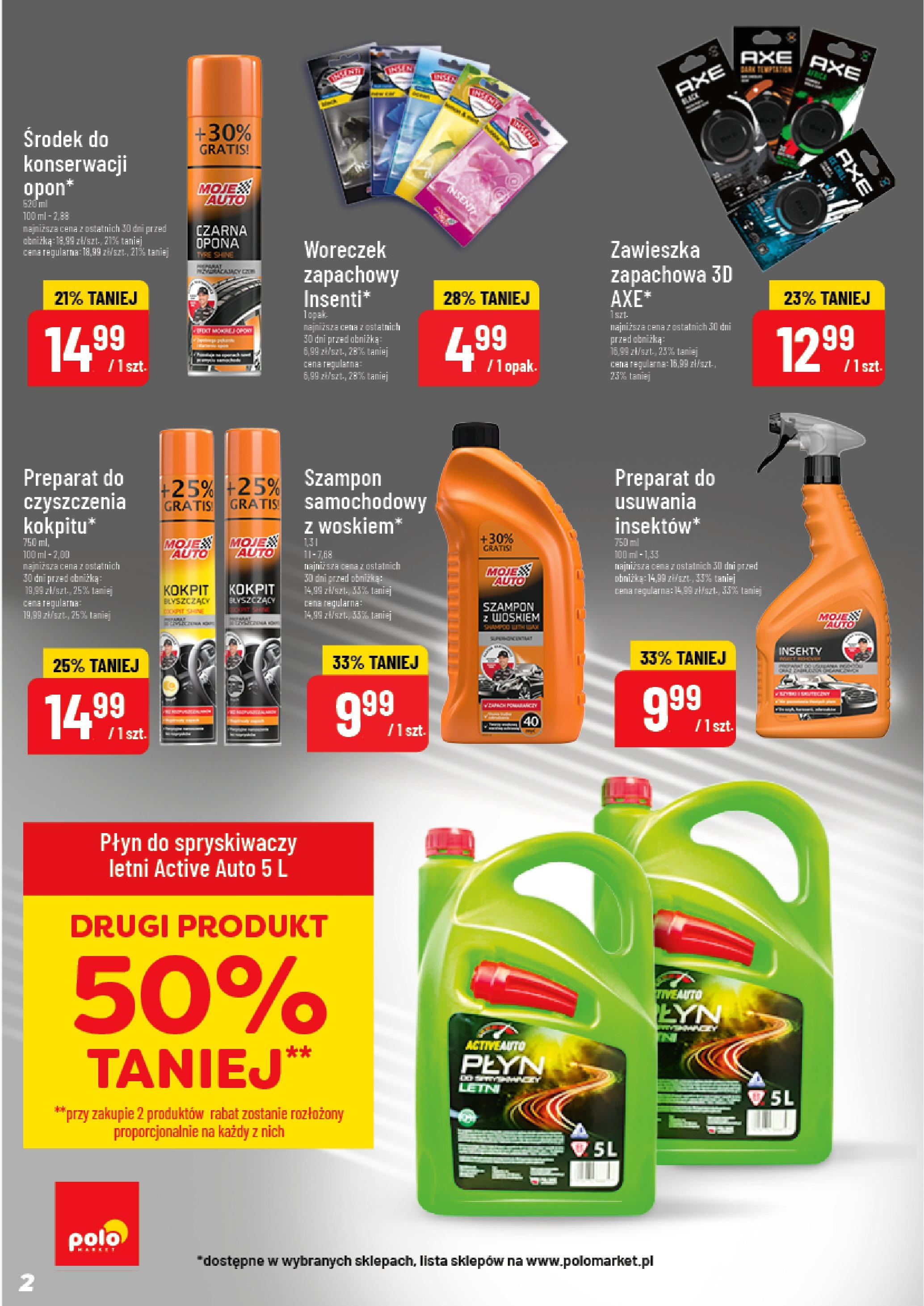 POLOmarket gazetka od jutra (10.09.2025) - Nowa PDF | Strona: 2 | Produkty: Płyn do spryskiwaczy letni, Płyn do spryskiwaczy, Szampon