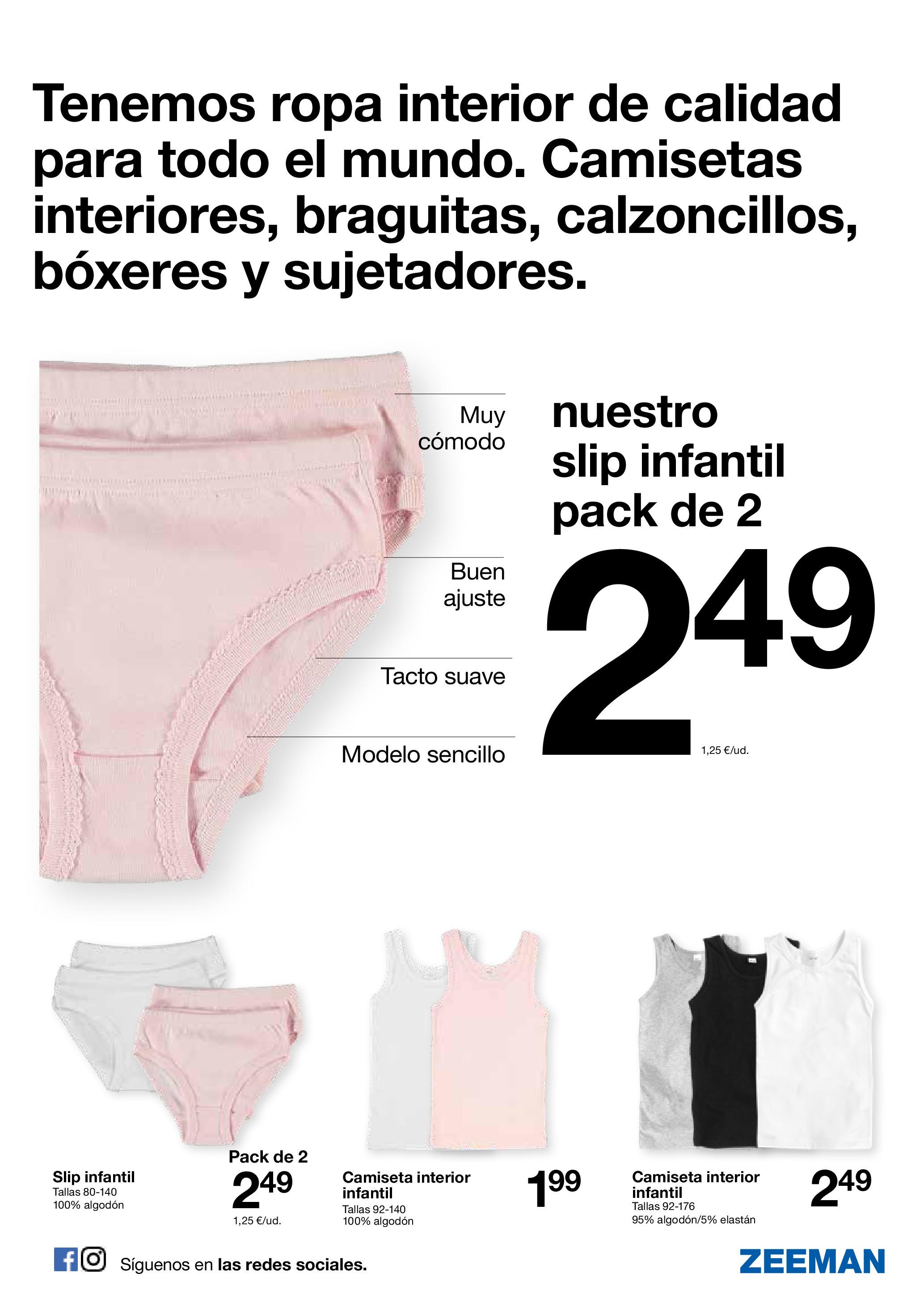 Descubra - Folleto ZEEMAN 【Septiembre】 | Página: 9 | Productos: Ropa interior, Ropa