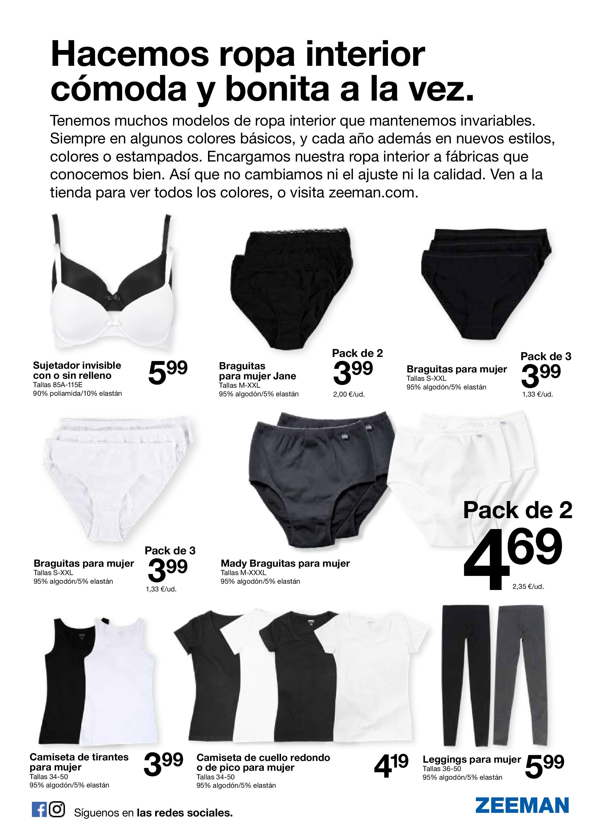 Descubra - Folleto ZEEMAN 【Septiembre】 | Página: 11 | Productos: Ropa interior, Ropa