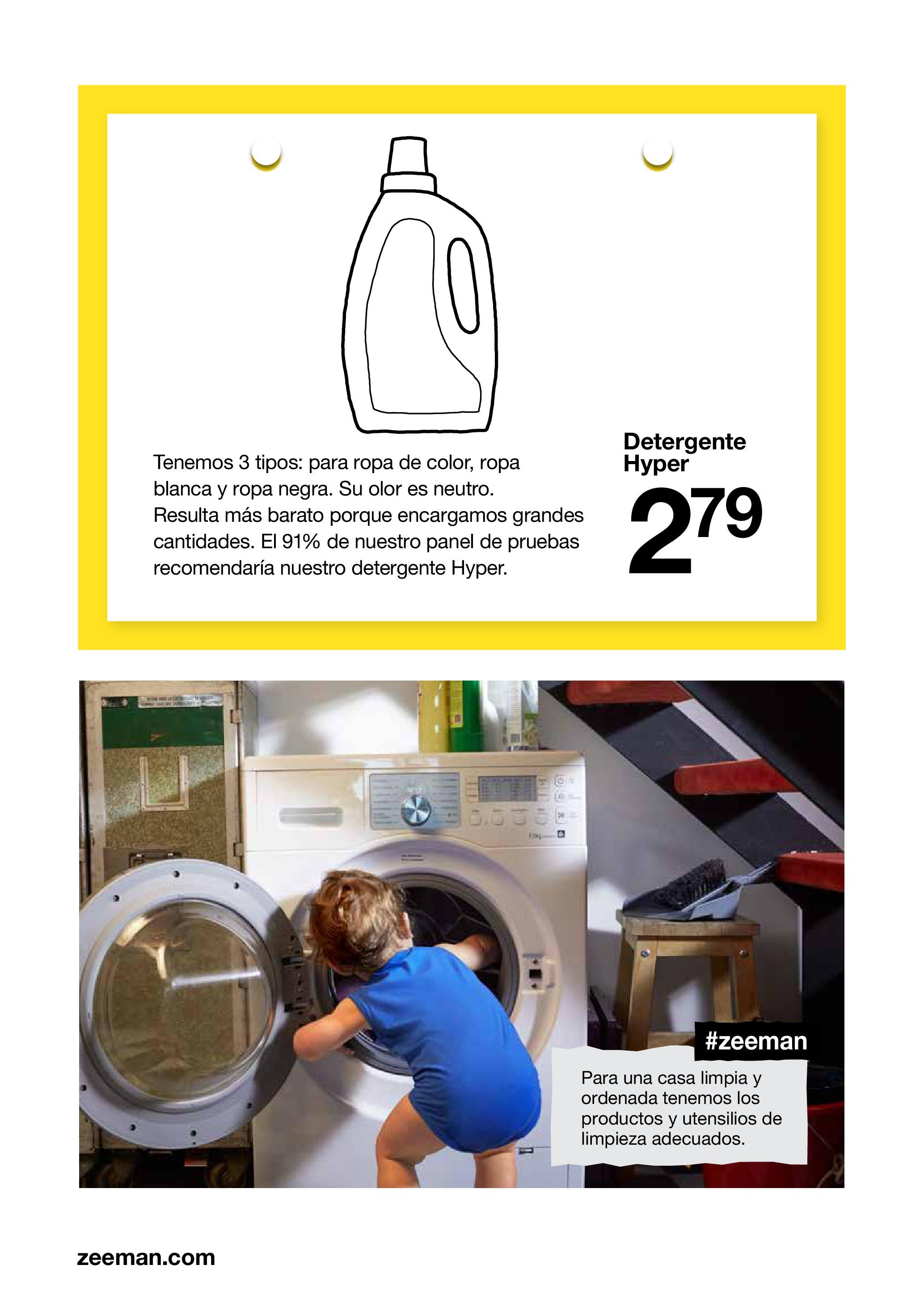 Descubra - Folleto ZEEMAN 【Septiembre】 | Página: 16 | Productos: Detergente, Ropa