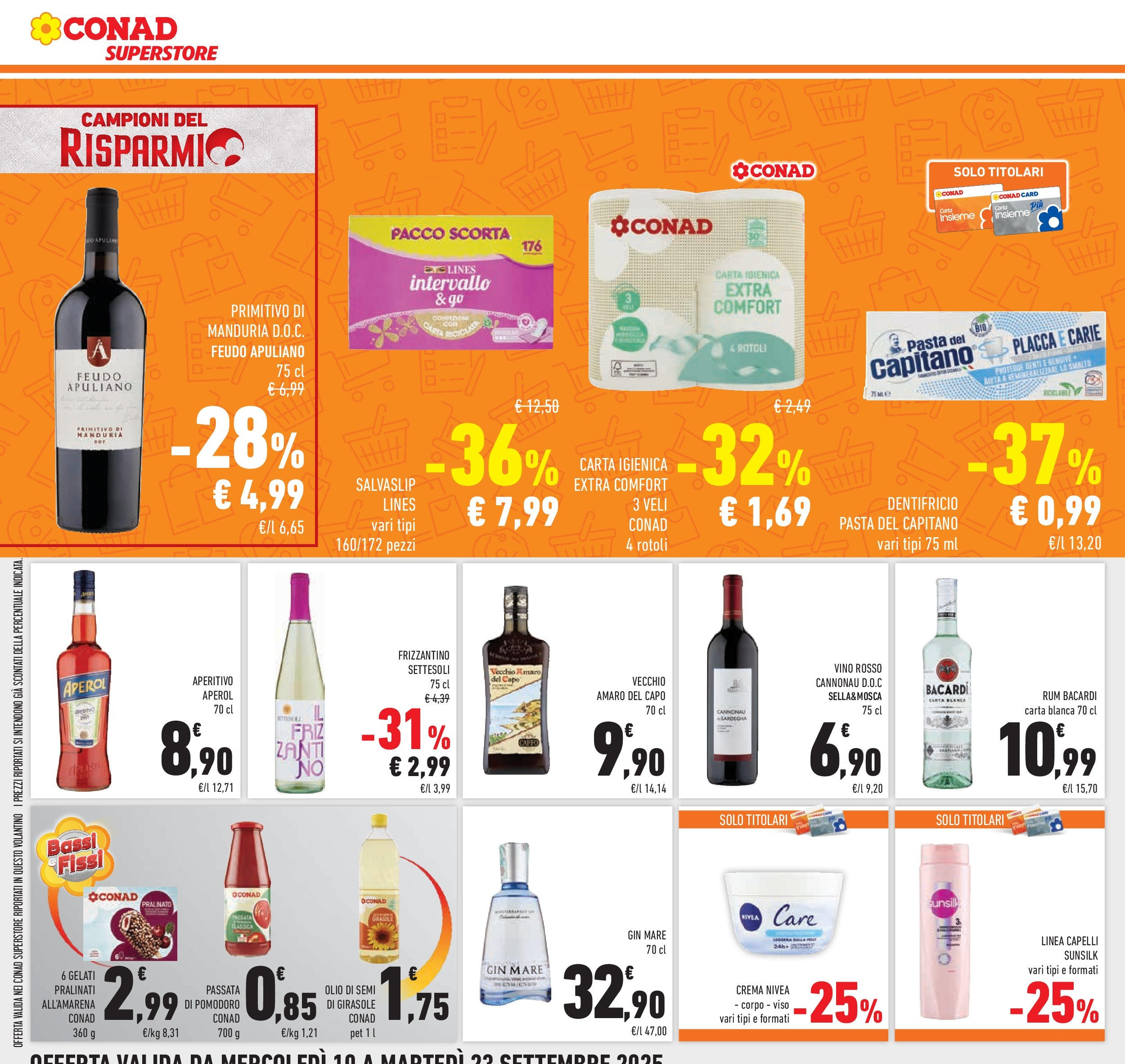 Volantino Conad dal 09/09/2025 β³ | Pagina: 34 | Prodotti: Olio, Vino, Vino rosso, Aperitivo Volantino Conad dal 09/09/2025 > Anteprima | Pagina: 34 | Prodotti: Olio, Vino, Vino rosso, Aperitivo