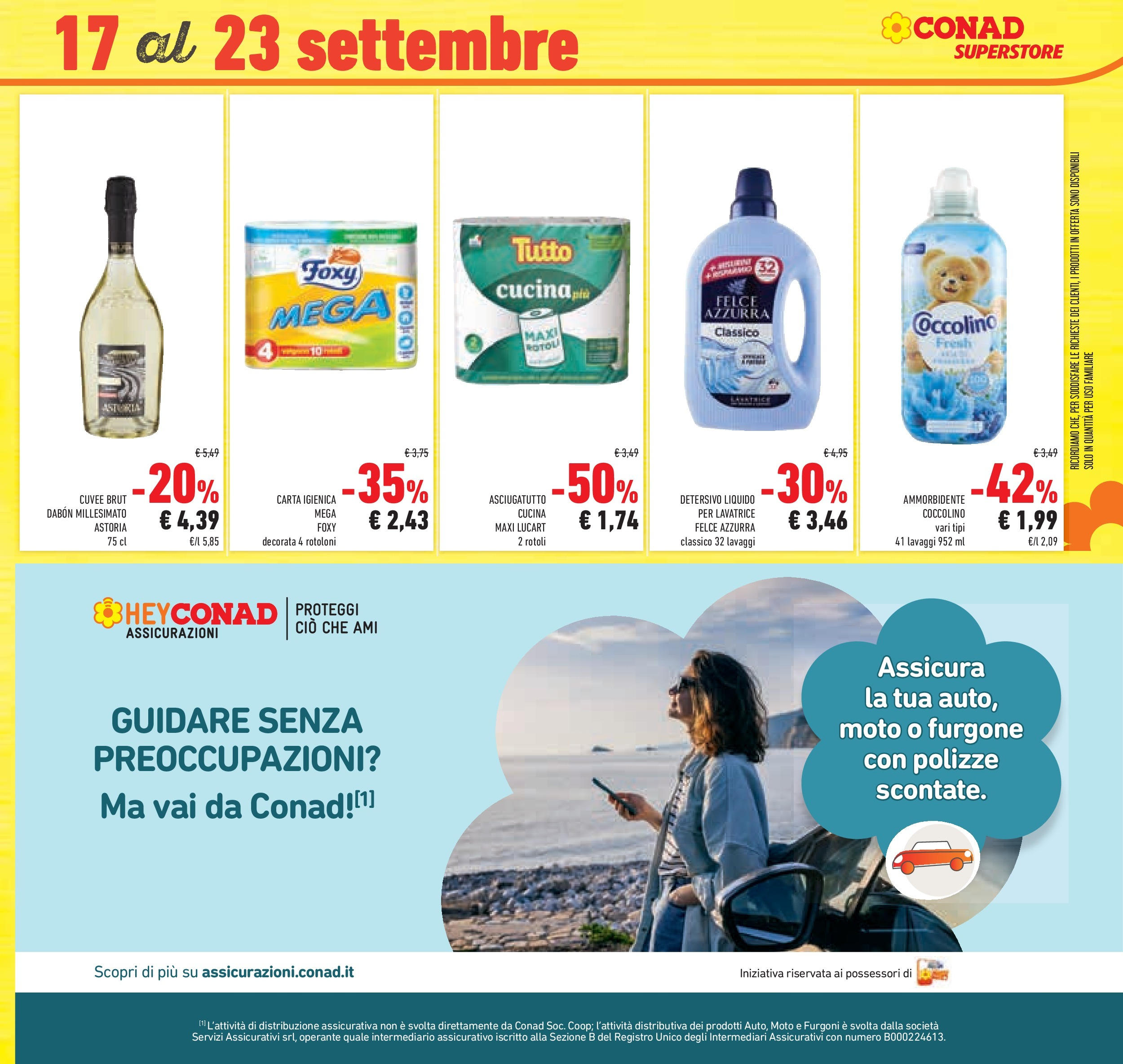 Volantino Conad dal 09/09/2025 β³ | Pagina: 49 | Prodotti: Carta igienica, Ammorbidente, Lavatrice, Asciugatutto Volantino Conad dal 09/09/2025 > Anteprima | Pagina: 49 | Prodotti: Carta igienica, Ammorbidente, Lavatrice, Asciugatutto