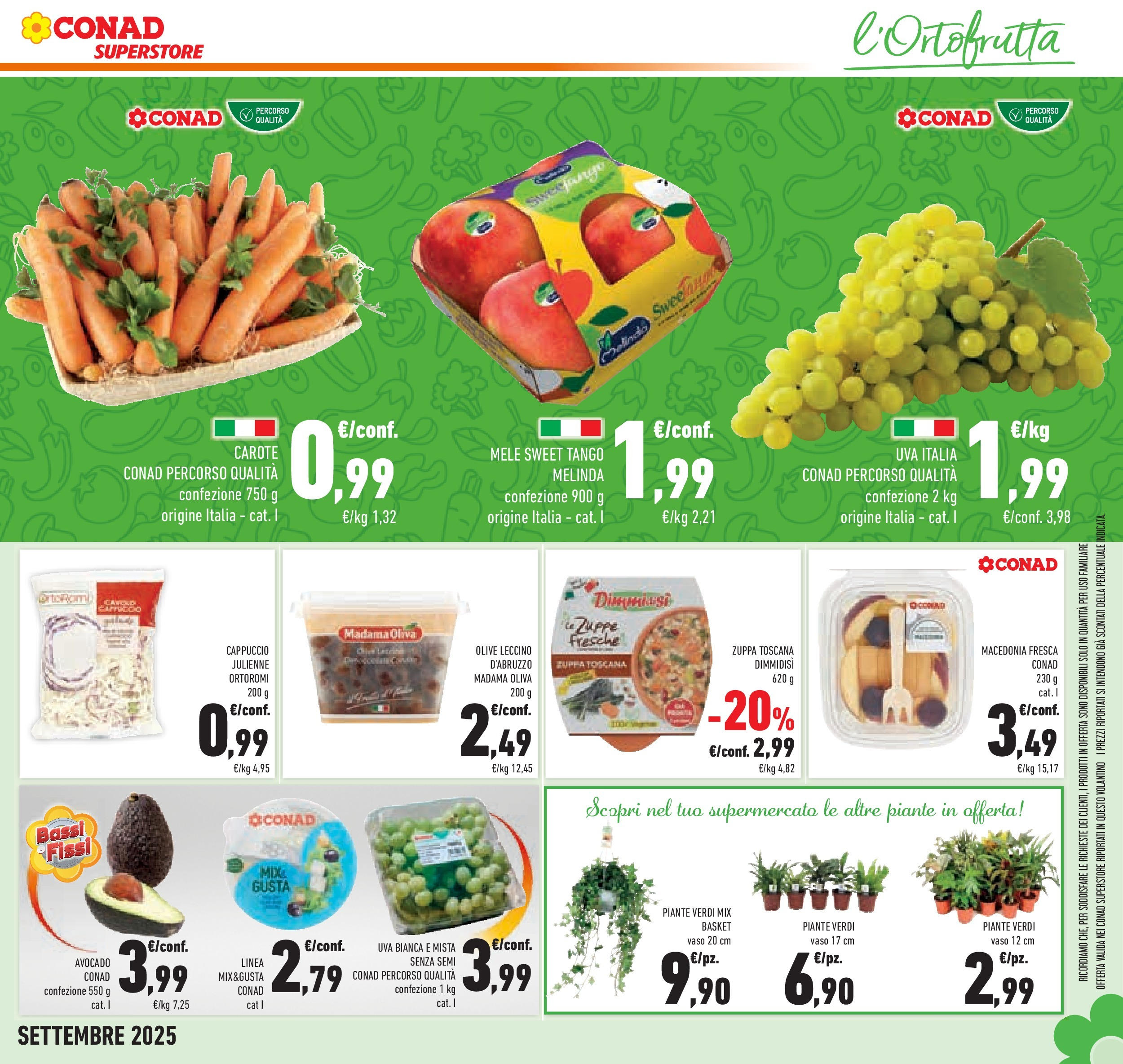 Volantino Conad dal 09/09/2025 β³ | Pagina: 11 | Prodotti: Avocado, Cavolo, Cappuccio, Vaso Volantino Conad dal 09/09/2025 > Anteprima | Pagina: 11 | Prodotti: Avocado, Cavolo, Cappuccio, Vaso