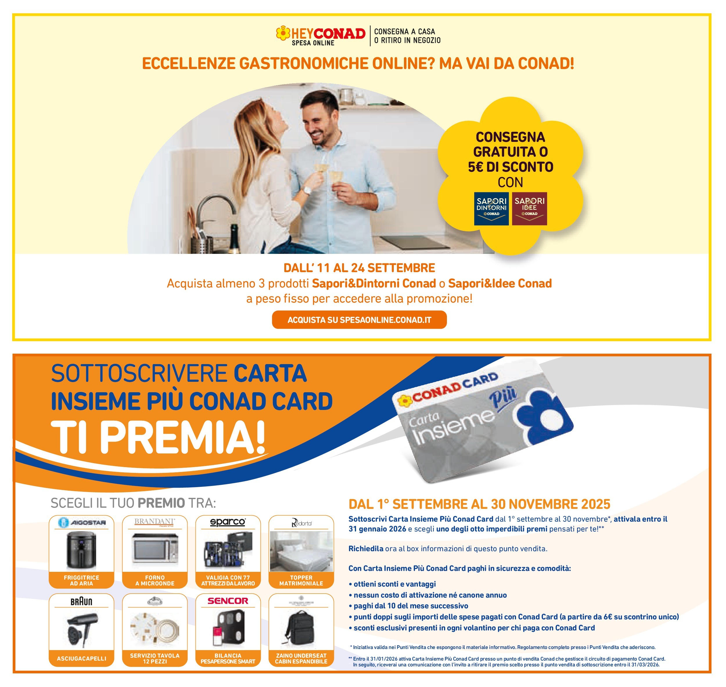 Volantino Conad dal 09/09/2025 โณ | Pagina: 19 | Prodotti: Tรจ, Zaino, Bilancia, Friggitrice Volantino Conad dal 09/09/2025 > Anteprima | Pagina: 19 | Prodotti: Tรจ, Zaino, Bilancia, Friggitrice