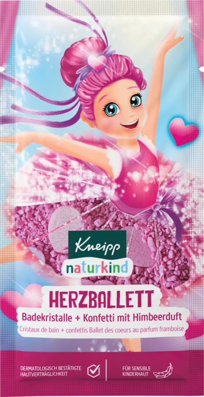 Kneipp Naturkind Kinder Badezusatz Badekristalle Herzballett