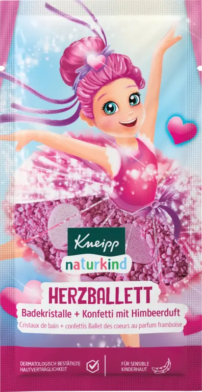 Kneipp Naturkind Kinder Badezusatz Badekristalle Herzballett