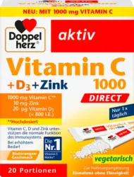 Doppelherz Vitamin C 1000mg + Zink Direct 20 St