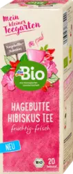 dmBio Früchtetee, Hagebutte Hibiskus (20 Beutel)