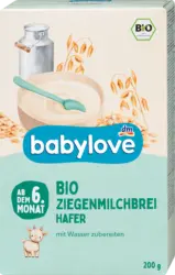 babylove Ziegenmilchbrei Hafer 6M