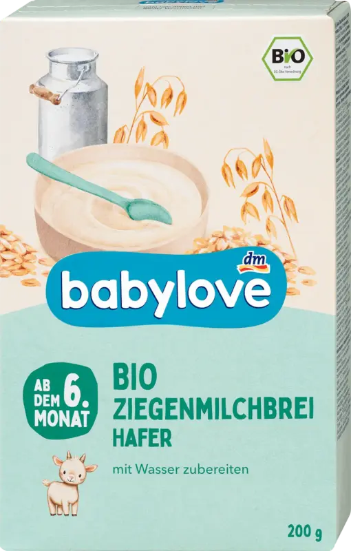 babylove Ziegenmilchbrei Hafer 6M