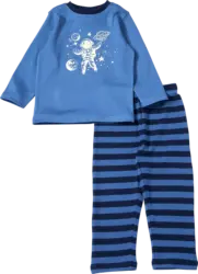 ALANA Schlafanzug mit Glow-in-the-Dark Astronauten-Motiv, blau, Gr. 104
