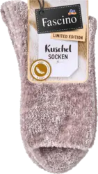 Fascino Kuschelsocken mit Chenille-Garn rosa Gr. 39-42