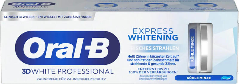 Oral-B Zahnpasta 3D White Professional Express Whitening frisches Strahlen