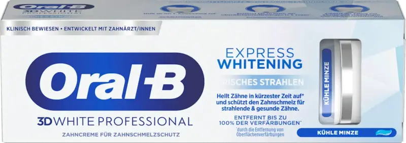 Oral-B Zahnpasta 3D White Professional Express Whitening frisches Strahlen