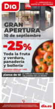 Gran apertura Dia del 10/09 al 16/09