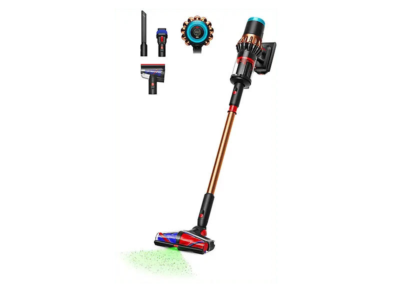 Dyson V16 Piston Animal Staubsauger (1,35 l, Akkulaufzeit: bis zu 70 Minuten im Eco-Modus, Mattes Schwarz/Kupfer)