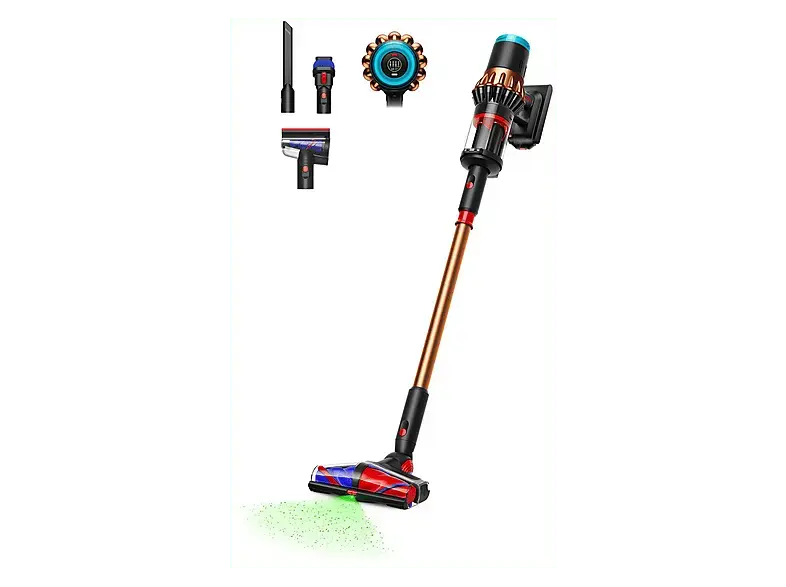 Dyson V16 Piston Animal Staubsauger (1,35 l, Akkulaufzeit: bis zu 70 Minuten im Eco-Modus, Mattes Schwarz/Kupfer)