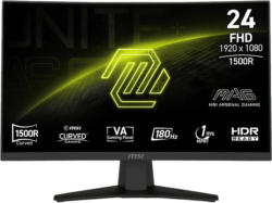 MSI MAG 244CDE 23,6 Zoll Curved Gaming Monitor, Full-HD, 1 ms Reaktionszeit, 180 Hz, Schwarz