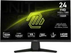 MSI MAG 244CDE 23,6 Zoll Curved Gaming Monitor, Full-HD, 1 ms Reaktionszeit, 180 Hz, Schwarz