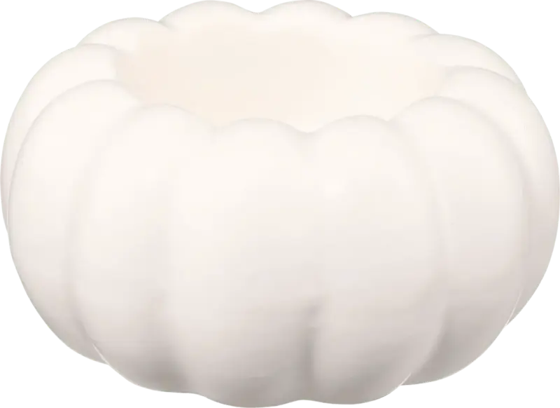 BOLTZE Teelichthalter Kürbis, weiß