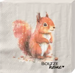 BOLTZE Servietten "Eichhörnchen" (33x33 cm)
