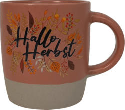 Dekorieren & Einrichten Kaffeebecher "Hallo Herbst", altrosa