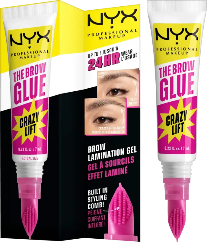 NYX PROFESSIONAL MAKEUP Augenbrauengel The Brow Glue Crazy Lift 01