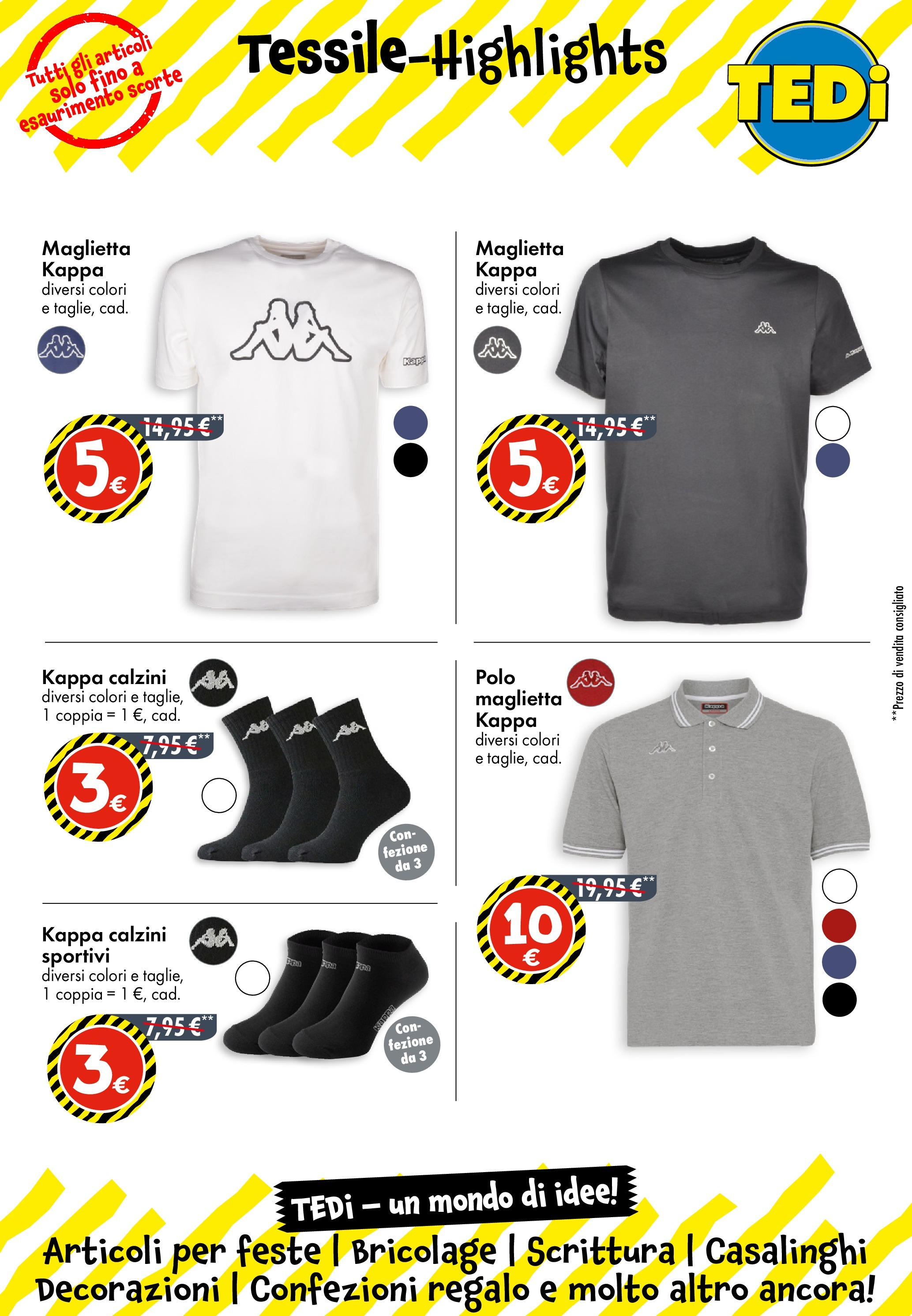 TEDi - TEDi volantino fino al 18.09.2025 dal 11/09/2025 anteprima > nuovo offerte!β³ | Pagina: 2 | Prodotti: Calzini, Maglietta, Polo, Decorazioni Nuovo TEDi - TEDi volantino fino al 18.09.2025 dal 11/09/2025 > offerte anteprima ποΈ | Pagina: 2 | Prodotti: Calzini, Maglietta, Polo, Decorazioni