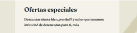 Ofertas speciales