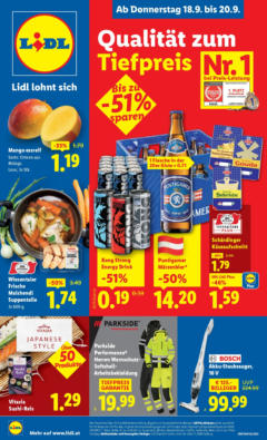 Lidl - Lidl: Flugblatt in deiner Nähe ab 17.09.2025 gültig
