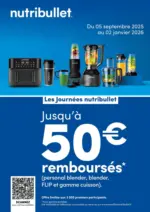 Connexion Jusqu'&agrave; 50&euro; rembours&eacute;s pour l'achat d'un produit NUTRIBULLET parmi une s&eacute;lection - au 02.01.2026