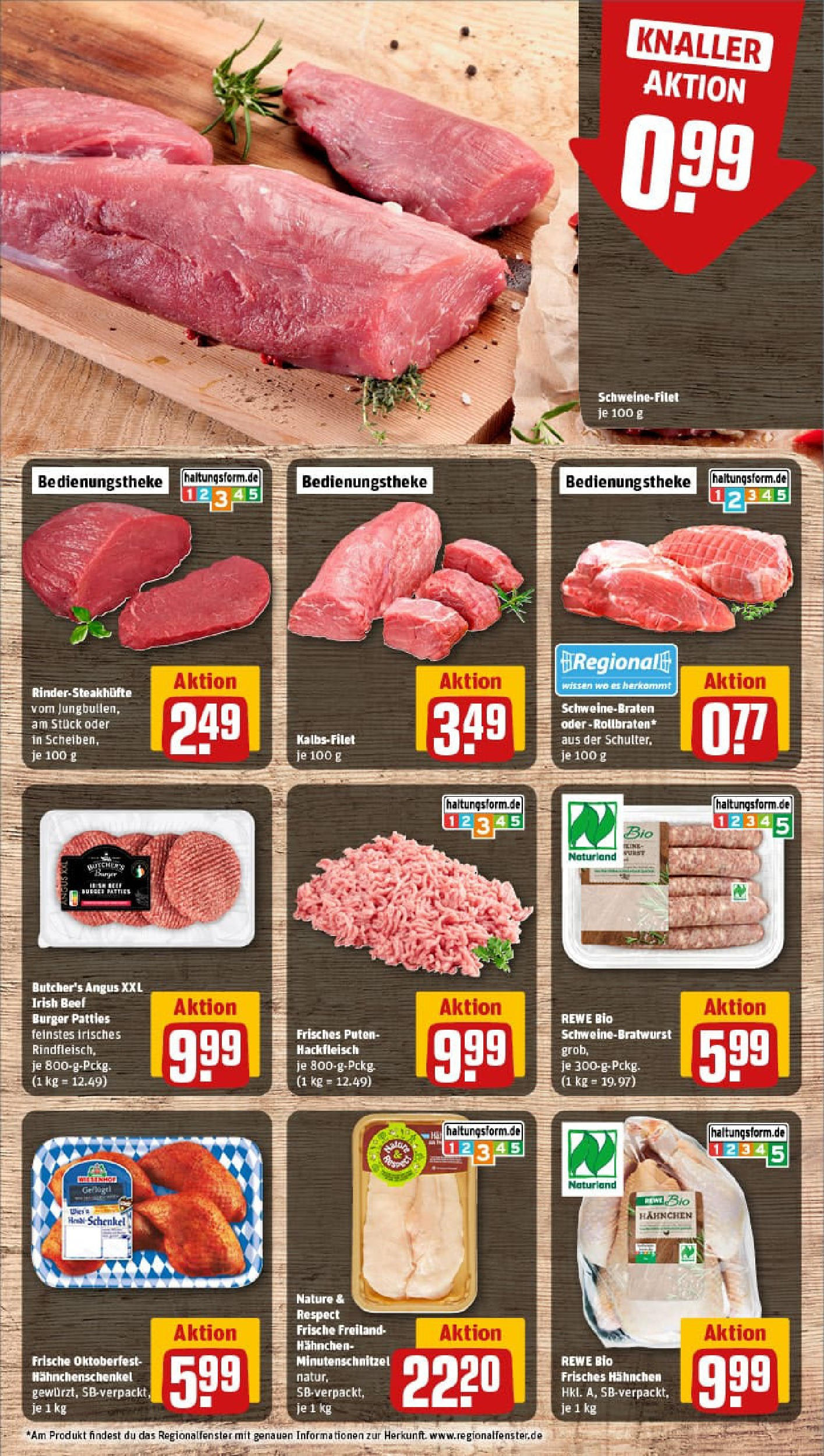 REWE Prospekt ab 14.09.2025 zum Blättern » Angebote | Seite: 8 | Produkte: Hahnchenschenkel, Burger, Wurst, Hackfleisch