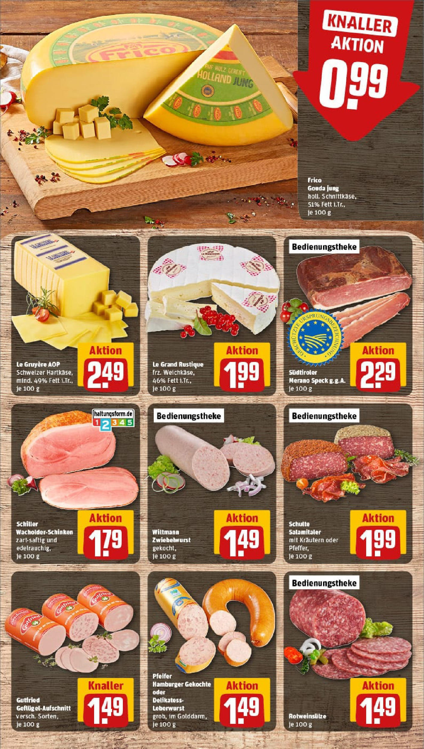REWE Prospekt ab 14.09.2025 zum Blättern » Angebote | Seite: 9 | Produkte: Gouda, Salami