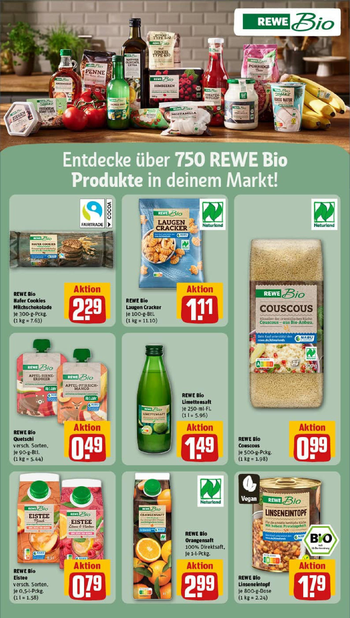 REWE Prospekt ab 14.09.2025 zum Blättern » Angebote | Seite: 18 | Produkte: Olivenol, Äpfel, Orangensaft, Birne