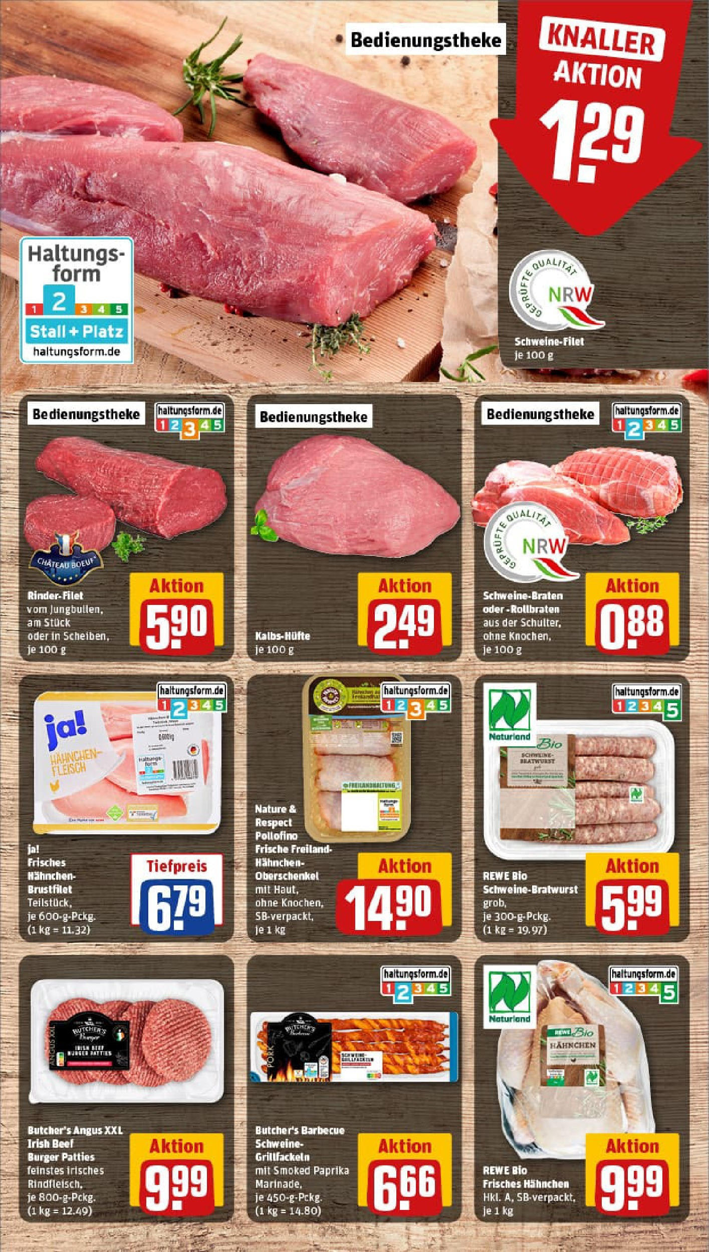 REWE Prospekt ab 14.09.2025 zum Blättern » Angebote | Seite: 8 | Produkte: Hahnchen, Bratwurst, Burger, Paprika REWE Prospekt ab 14.09.2025 zum Blättern » Angebote | Seite: 8 | Produkte: Hahnchen, Bratwurst, Burger, Paprika